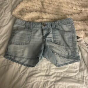 So jean shorts